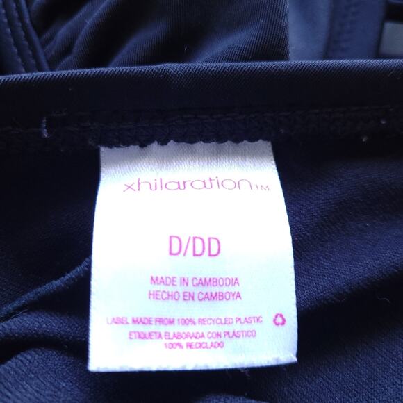 Xhilaration Black Bikini Top Size D/DD, Black Bathing Suit Top Swimsuit - Picture 7 of 7